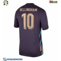 Fotballdrakt Dame England Jude Bellingham #10 Bortedrakt EM 2024 Kortermet